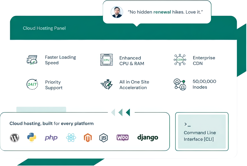 OBHost Cloud Hosting Dashboard